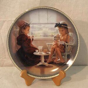 Bradford Exchange Remember When Tea Party Plate By: Greg Olsen